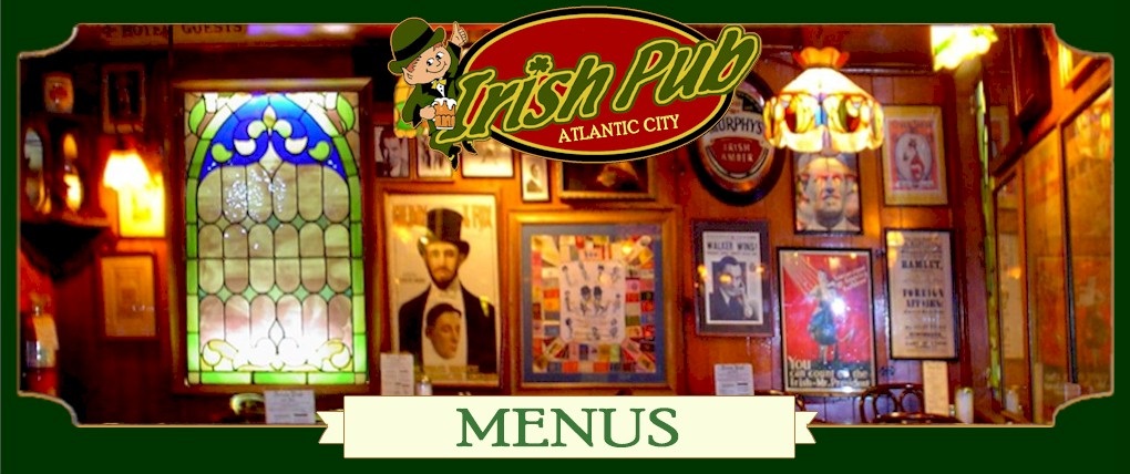 Irish Pub Menus